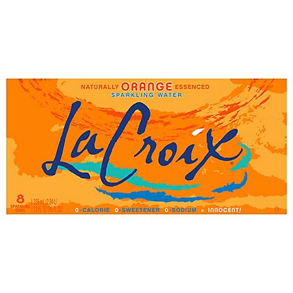 LaCroix Sparkling Water Orange - 8-12 Oz - Image 1