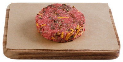 Haggen Gourmet Beef Patties Jalapeño & Cheddar Cheese - .33 lb. ea. - Image 1