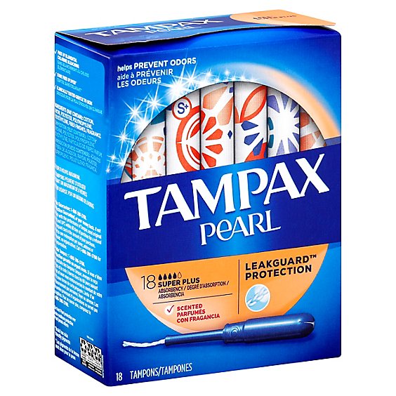 Tampax Pearl Super Plus Fresh - 18 CT