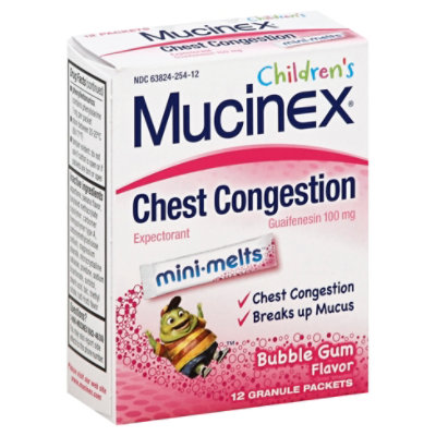 Mucinex Bubblegum Mini Melt - 12 CT - Image 1
