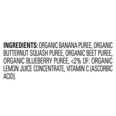 Happy Tot Organics Love My Veggies Stage 4 Organic Bananas Beets Squash & Blueberries - 4.22 Oz - Image 4