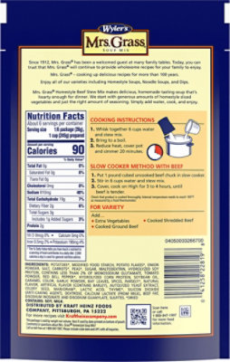 Mrs. Grass Homestyle Beef Stew Soup Mix - 5.57 Oz - Image 6