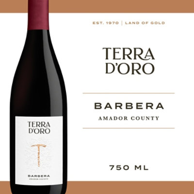 Terra d'Oro Barbera Red Wine Bottle - 750 Ml - Image 1