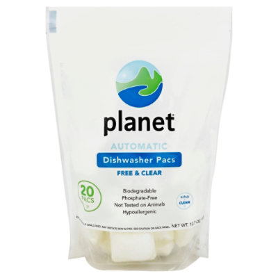 Planet Automatic Dishwasher Pacs Free & Clear - 20 CT - Image 3