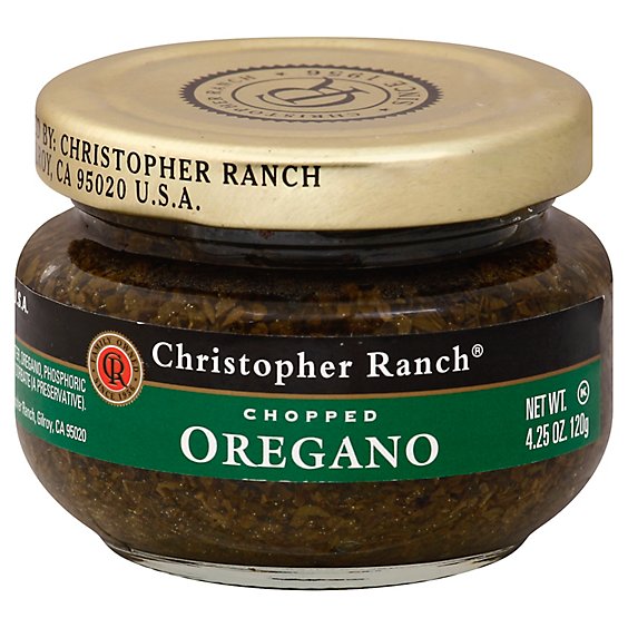 Christopher Ranch Chopped Oregano - 4.25 OZ