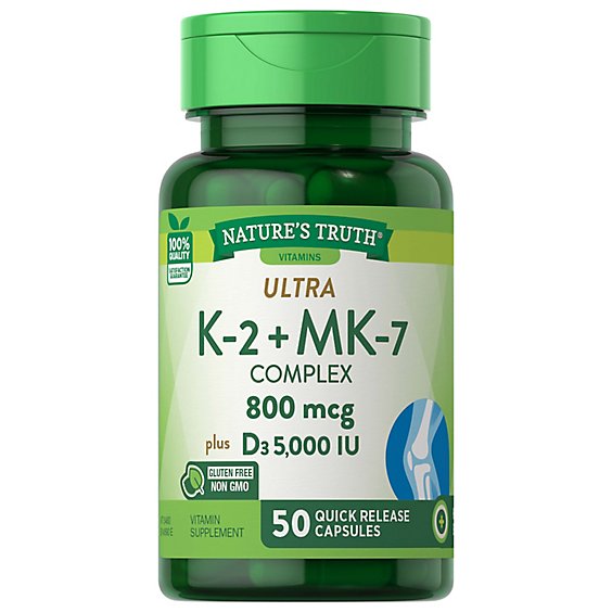 Natures Truth 100mcg Vitamin K2 - 50 CT