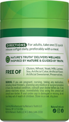 Natures Truth 100mcg Vitamin K2 - 50 CT - Image 3
