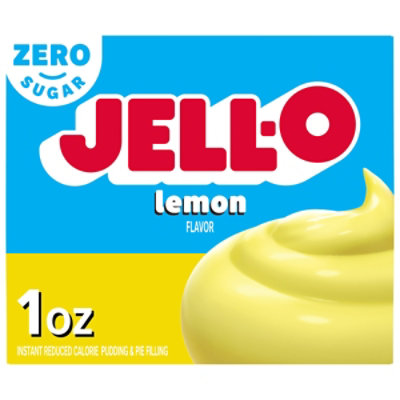 Jell-O Lemon Zero Sugar Instant Reduced Calorie Pudding & Pie Filling - 1 Oz
