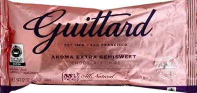 Guittard Akoma Extra Semi Sweet Chips - 12 OZ - Image 2