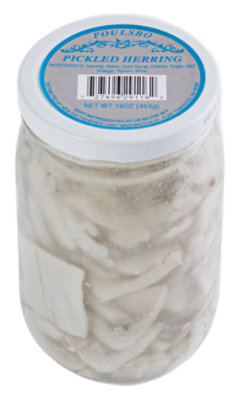 Poulsbo Pickled Herring - 16 oz. - Image 1