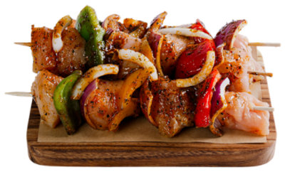 Haggen Chicken Sweet Onion Marinated Kabob No Antibiotics Ever Vegetarian Fed Cage Free - .5 lb. ea. - Image 1