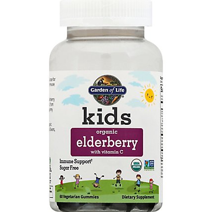 Garden Of Life Kids Organic Elderberry With Vitamin C Gummy - 60EA - Image 2
