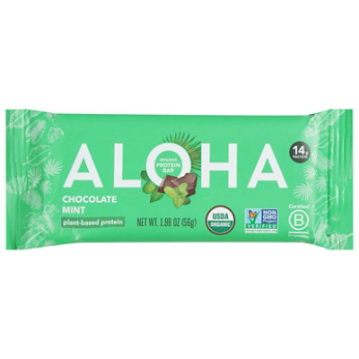 ALOHA Plant Based Chocolate Mint Protein Bar - 1.89 Oz - Image 1