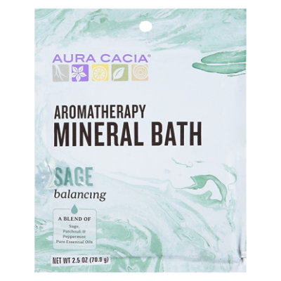 Aura Cacia Mineral Bath Sage - 2.5 OZ - Image 3