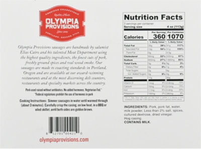 Olympic Provisions Bratwurst Gluten Free - 12 OZ - Image 6