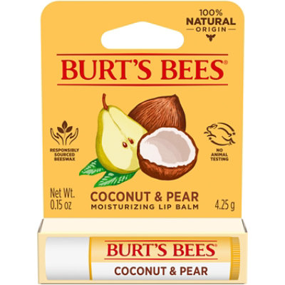 Burts Bees Lip Balm Moisturizing Coconut & Pear - Each - Image 1