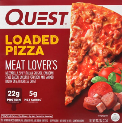 Quest Frozen Meat Lover's Loaded Pizza - 13.2 Oz