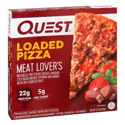 Quest Frozen Meat Lover's Loaded Pizza - 13.2 Oz - Image 1