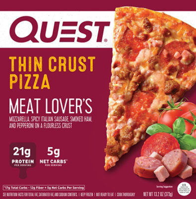 Quest Frozen Meat Lover's Loaded Pizza - 13.2 Oz - Image 2
