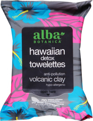 Alba Botanica Hawaiian Detox Towelettes - 30 Count - Image 2