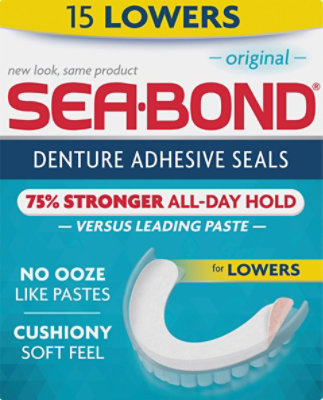 Seabond Lower Denture Adhesive - 15 CT - Image 2