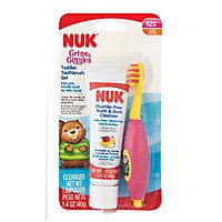 NUK Grins & Giggles Toddler Toothbrush & Cleanser Set - Each - Image 1