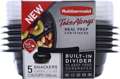 Rubbrmaid Take Alongs Divided Snack - 5CT - Image 2