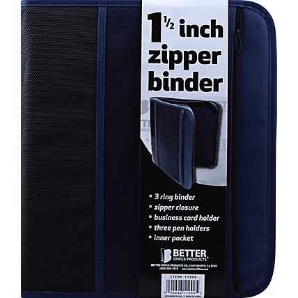 Better Office Zipper Binder - EA - Image 2