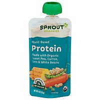 Sprout S3 Sweet Pea Carrot Corn White Bean Pouch - 4 OZ - Image 1