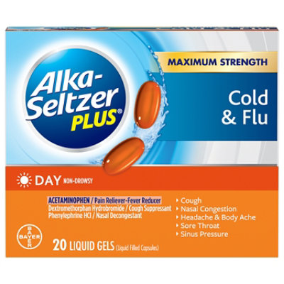 Alka-Seltzer Plus Daytime Cold Liquid Gels - 20 Count - Image 1