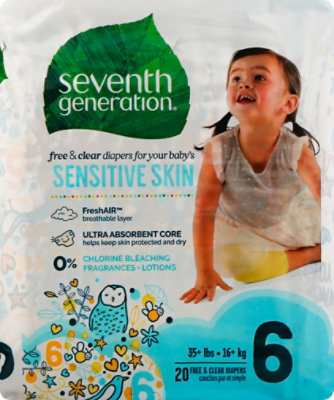 Seventh Generation Stage 6 Diapers - 20 CT - Image 2