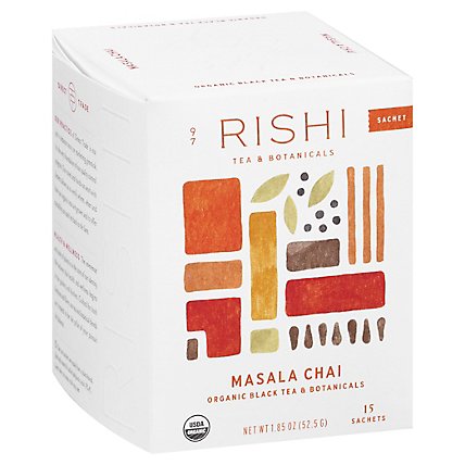 Rishi Organic Masala Chai Tea - 15 CT - Image 1