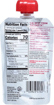 Earths Best Organic Ap/raspberry/flax/oatmeal 2nds Baby Food - 4 OZ - Image 6