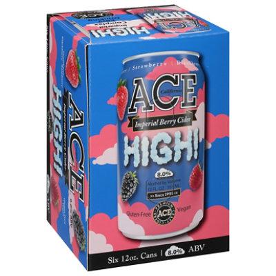 ACE HIGH Imperial Berry Cider Cans – 6-12 FZ - Image 1