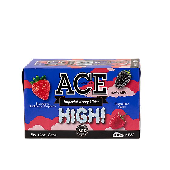 ACE HIGH Imperial Berry Cider Cans – 6-12 FZ
