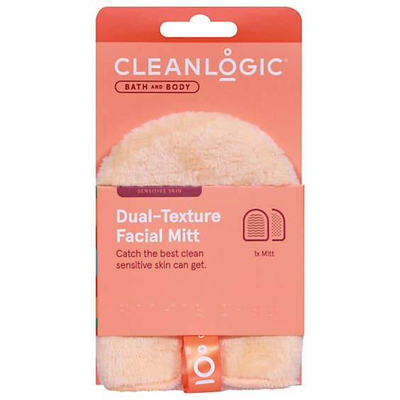 Cleanlogic Dual Facial Mitt - 1 EA