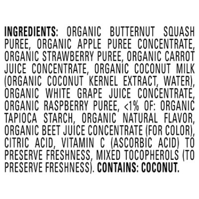Happy Baby Organics Creamies Baby Food Strawberry Raspberry & Carrot Ready To Use - 1 Oz - Image 4
