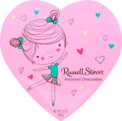 Russell Stover Astd Chocolate Heart Box - 3.5 OZ - Image 2