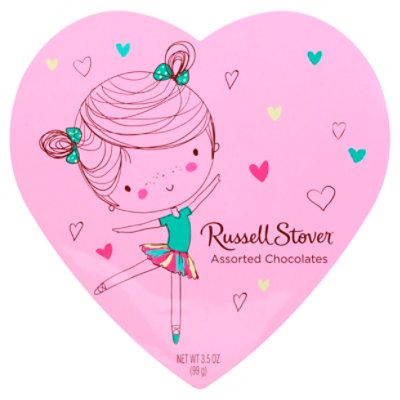 Russell Stover Astd Chocolate Heart Box - 3.5 OZ - Image 1