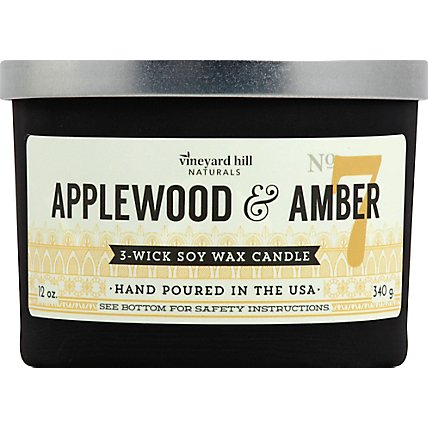 Vineyard Applewood Amber Candle - 12 OZ - Image 2