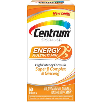 Centrum Specialist Enbergy Multi Vitamin - 60 CT - Image 1