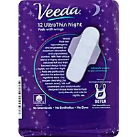 Veeda Thin Over Night Pads With Wings - 12 CT - Image 3