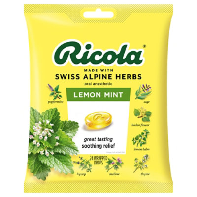 Ricola Cough Drop Lmn Mnt 24 CT Safeway