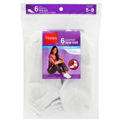 Hanes No Nonsense 6 Pair Womens Low Cut - 6 Count - Image 1
