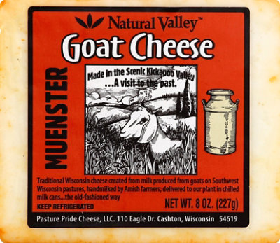 Natural Valley Muenster Goat Cheese - 8 Oz - Image 2