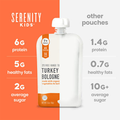 Serenity Kids Turkey Bolognese With Bone Broth - 3.5 Oz - Image 3