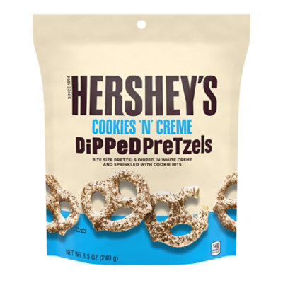 Hersheys Cookies N Creme Dipped Pretzels Pouch - 8.5 OZ - Image 1