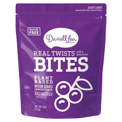 Darrell Lea Real Twist Bites Grape - 8 OZ - Image 1