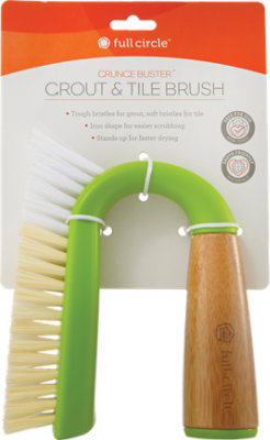 Full Circle Grunge Buster Grout & Tile Brush Green - Image 1