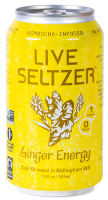 Kombucha Town Live Seltzer Ginger Energy - 12 Fl. Oz. - Image 1